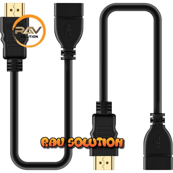 kabel hdmi m to hdmi f 30cm /kabel hdmi extention 30cm - SET A