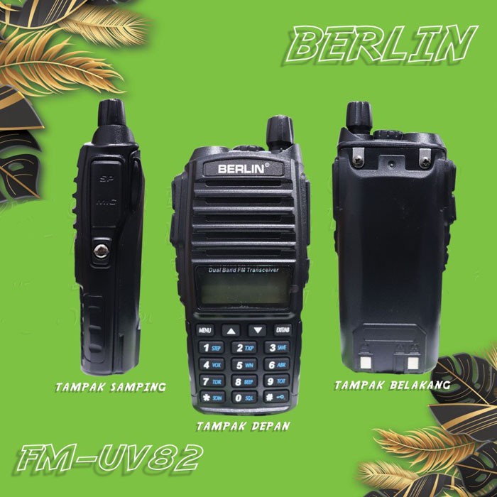Berlin FM-UV82 Handie Talkie HT Dual Band FM Transceiver UV82