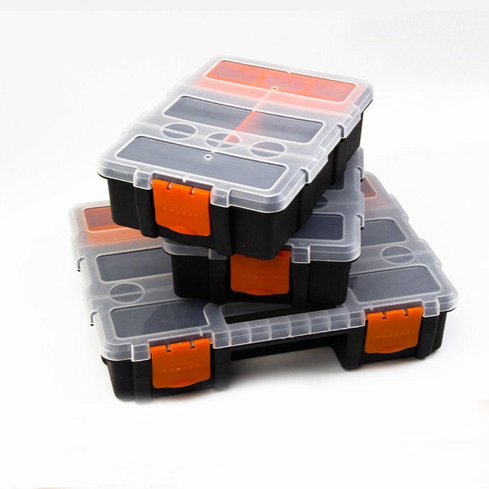 Lanfy Tool Box Multi-Grid Hardware Alat Perkakas Case Portable Box Organizer Kotak Part Box Tempat Instrumen