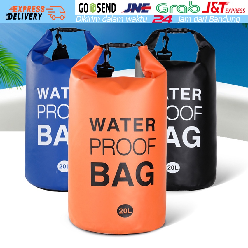 5L 10L 20L 30L  Dry Bag Waterproof  Portabel Tas Anti Air Tas Selempang Ocean Pack Dry Bag Ransel Pe