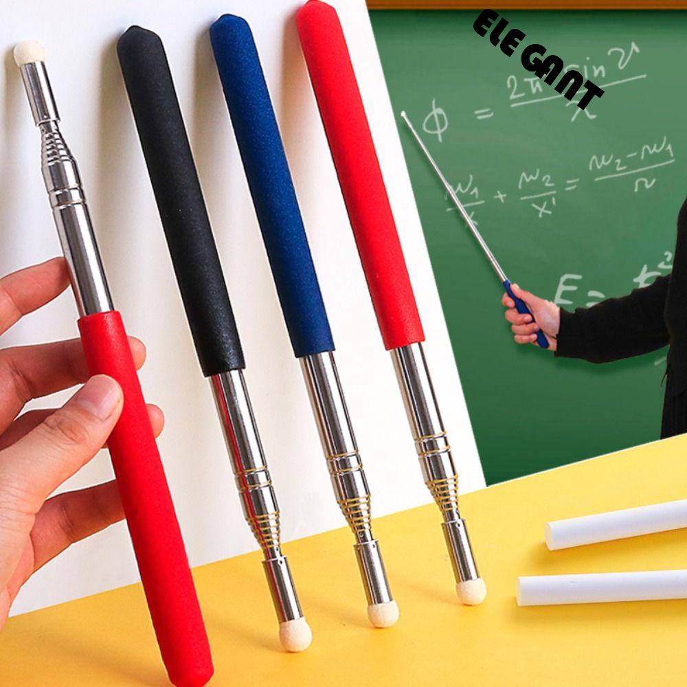 [Elegan] Alat Bantu Ngajar Khusus Guru Profesional 3warna Alat Pertemuan Membaca Stik Blackboard Class Pointer Stick