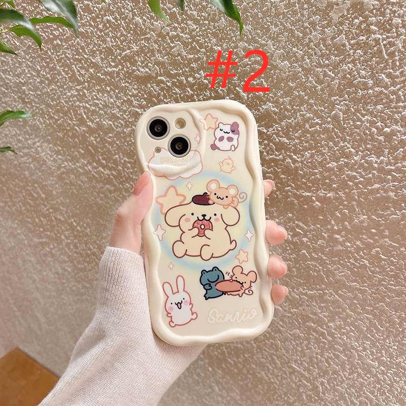 Cream Edge Cinnamoroll Girl Woman Soft Case HP iP iPhone 6 6S 7 8 14 + Plus SE 2020 X XS XR Max 11 12 13 Pro Max FTD Wave Casing Apple