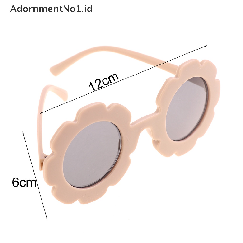 [AdornmentNo1] New Sun Flower Round Cute kids sunglasses UV400 Untuk Anak Laki-Laki Perempuan [ID]