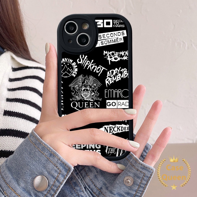 Casing Ponsel Tahan Guncangan Kompatibel Untuk iPhone 7Plus XR XS X Max11 13 12 14 Pro Max 7 8 6 6s Plus SE 2020 Lembut Tpu Fashion Surat Grafiti Cover