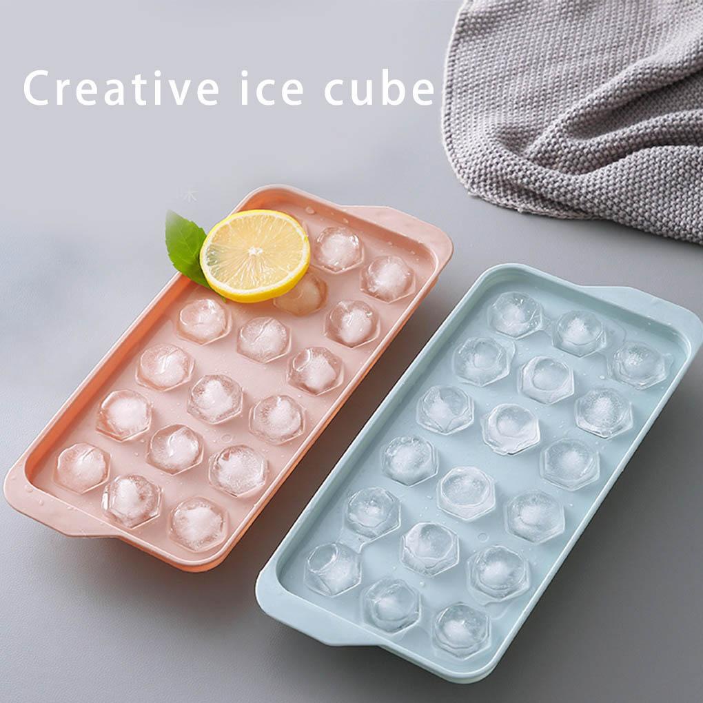 Cetakan Es Batu Tutup Yang Dapat Dilepas Kulkas Icing Cubes Mold Minuman Keren Wine Kerajinan Tangan Reusable Supply Untuk Dapur Cafe