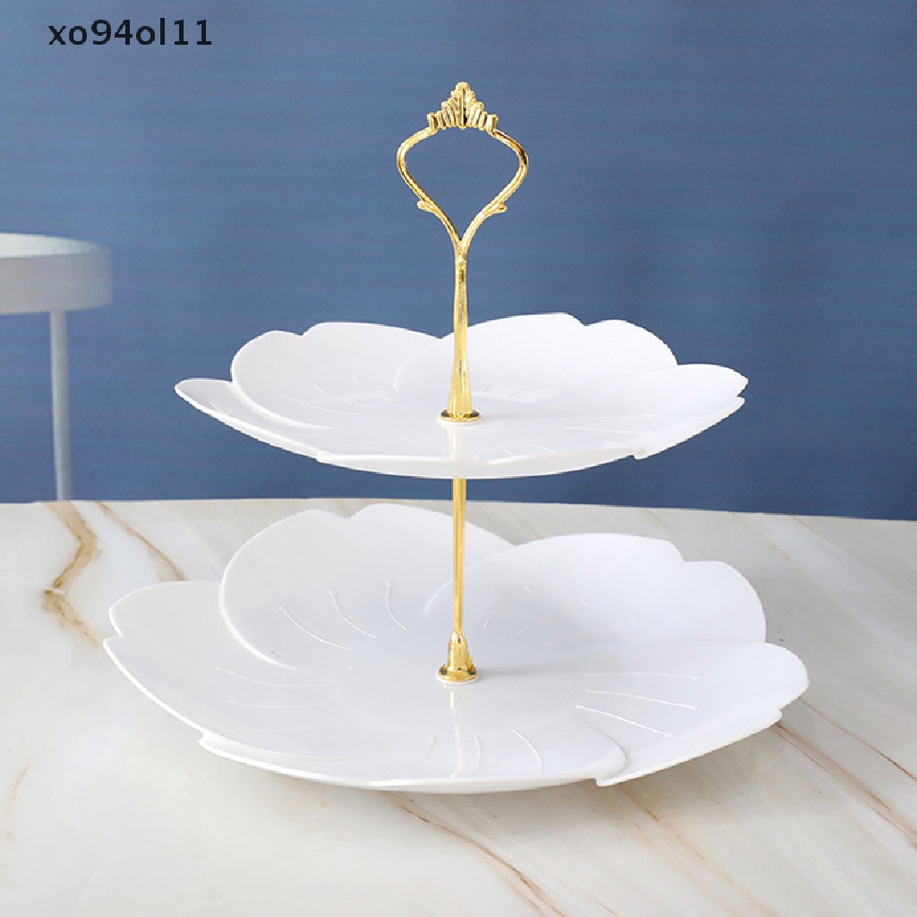 Xo Detachable Cake Stand Gaya Eropa 2tingkat Pastry Cupcake Piring Buahdekorasirumah OL