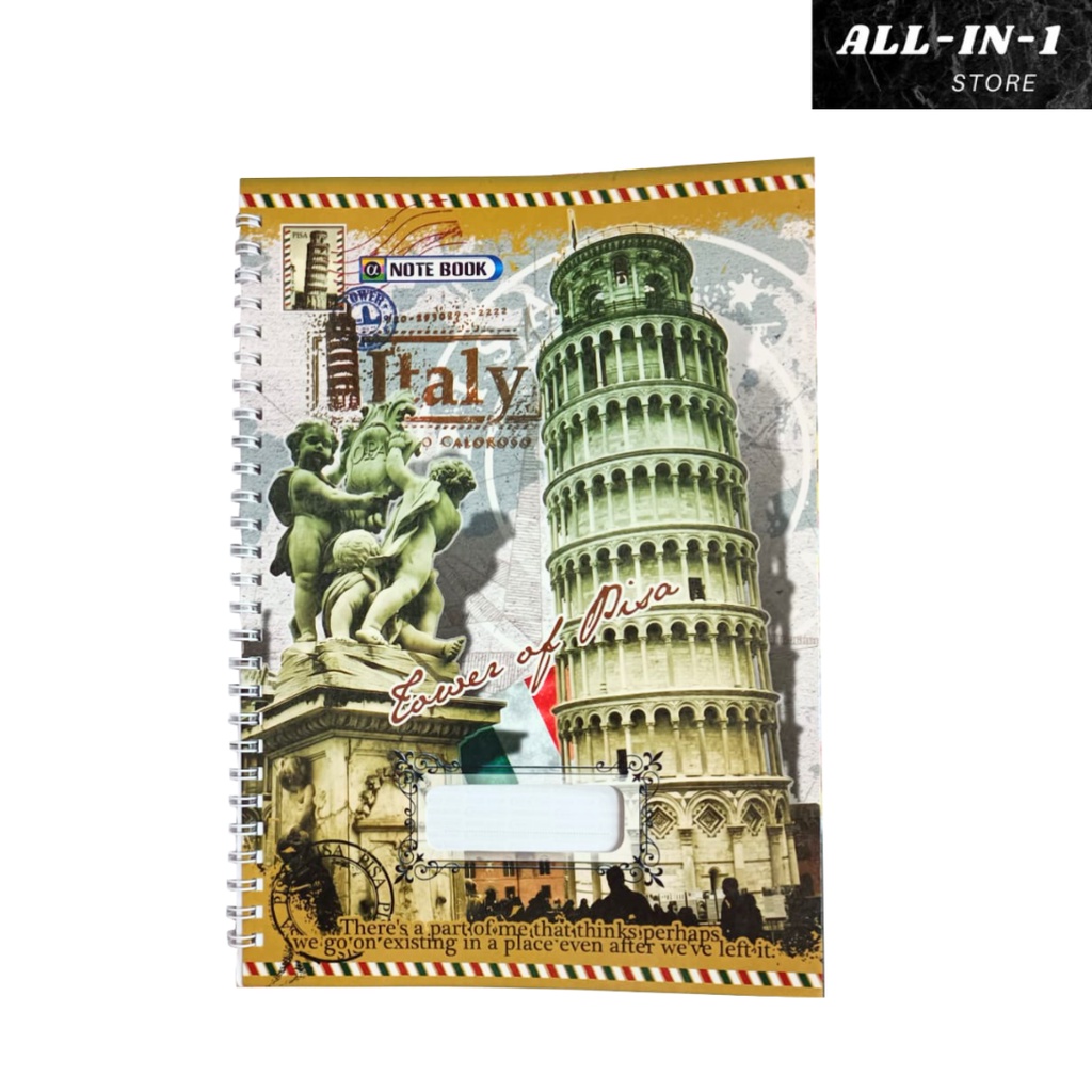 

Buku Tulis Boxy Spiral - Italy