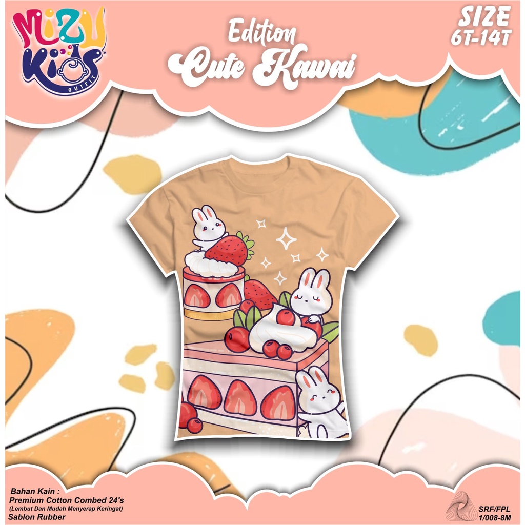 Kaos Atasan Lengan Pendek Anak Perempuan 6-14 T