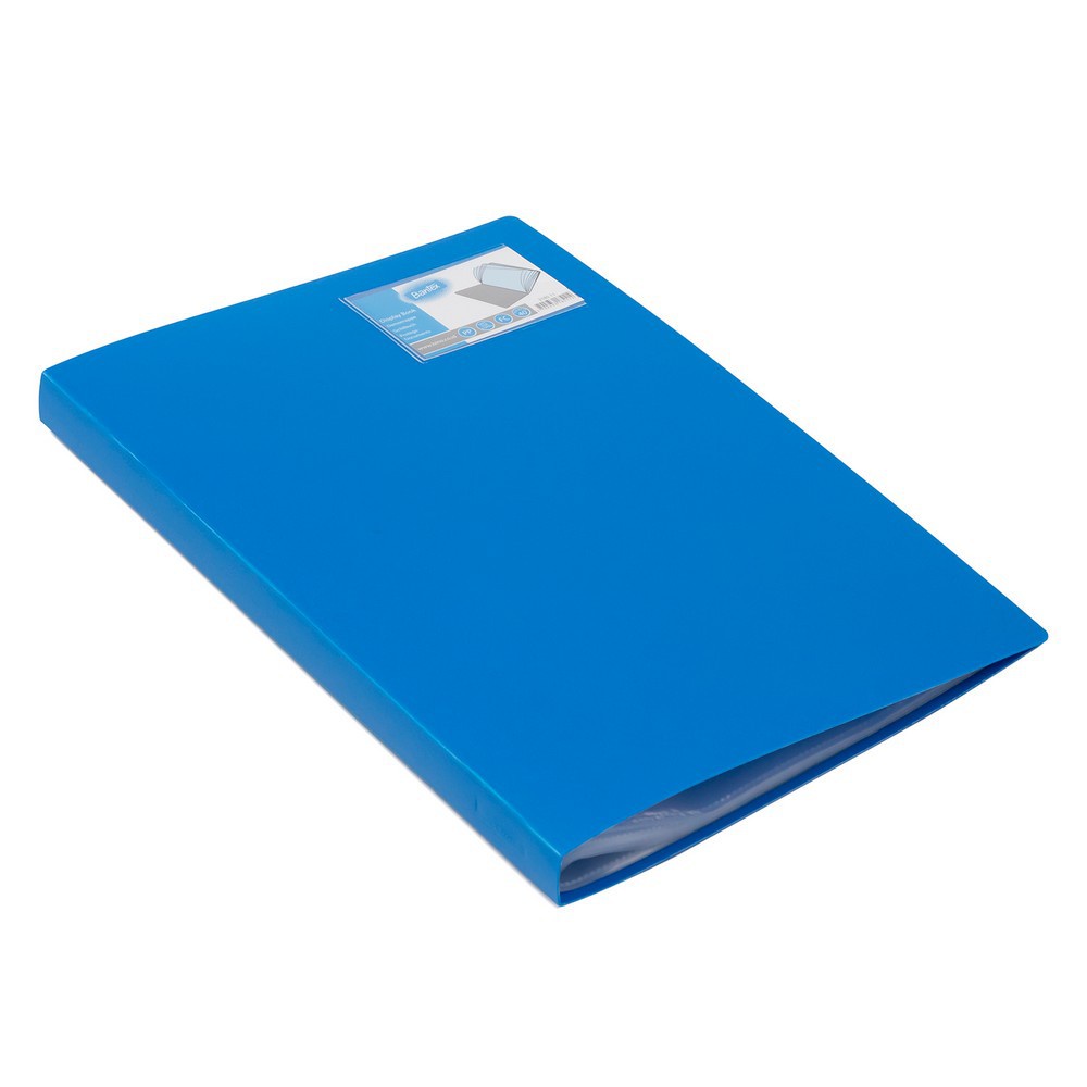 

Bantex Display Book Clear Holder 40 Pocket Folio F4 Cobalt Blue