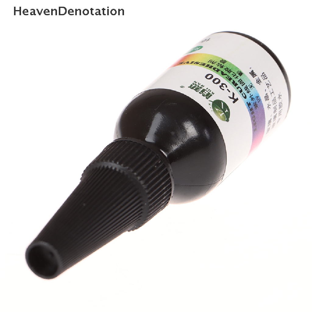 [HeavenDenotation] 10ml Lem UV UV Curing Adhesive K-300 Kaca Kristal Transparan Dengan Senter HDV