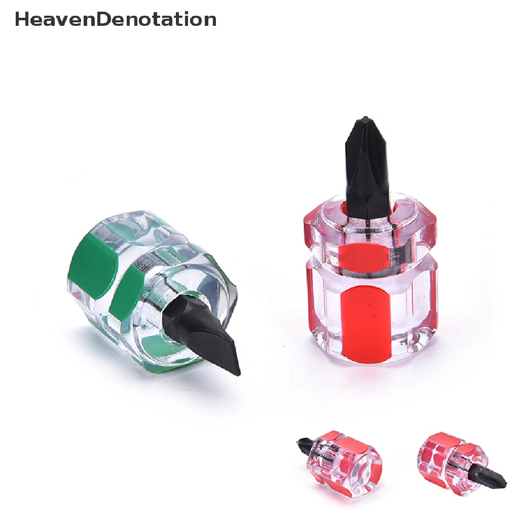 [HeavenDenotation] 2pcs Obeng Mini Screw Driver Pendek Kecil Split Repair Tools Kit Set, HDV