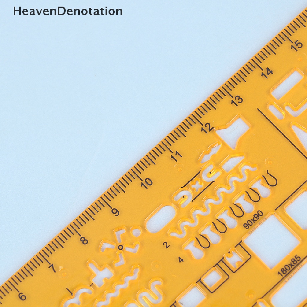 [HeavenDenotation] Penggaris Template Arsitek Profesional Menggambar Stensil Alat Ukur Siswa HDV