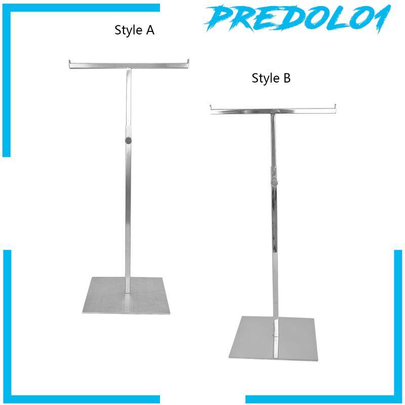 [Predolo1] Stand Display Tas Tangan Konter Tebal Weighted Base Tahan Lama Kait Gantung Ganda