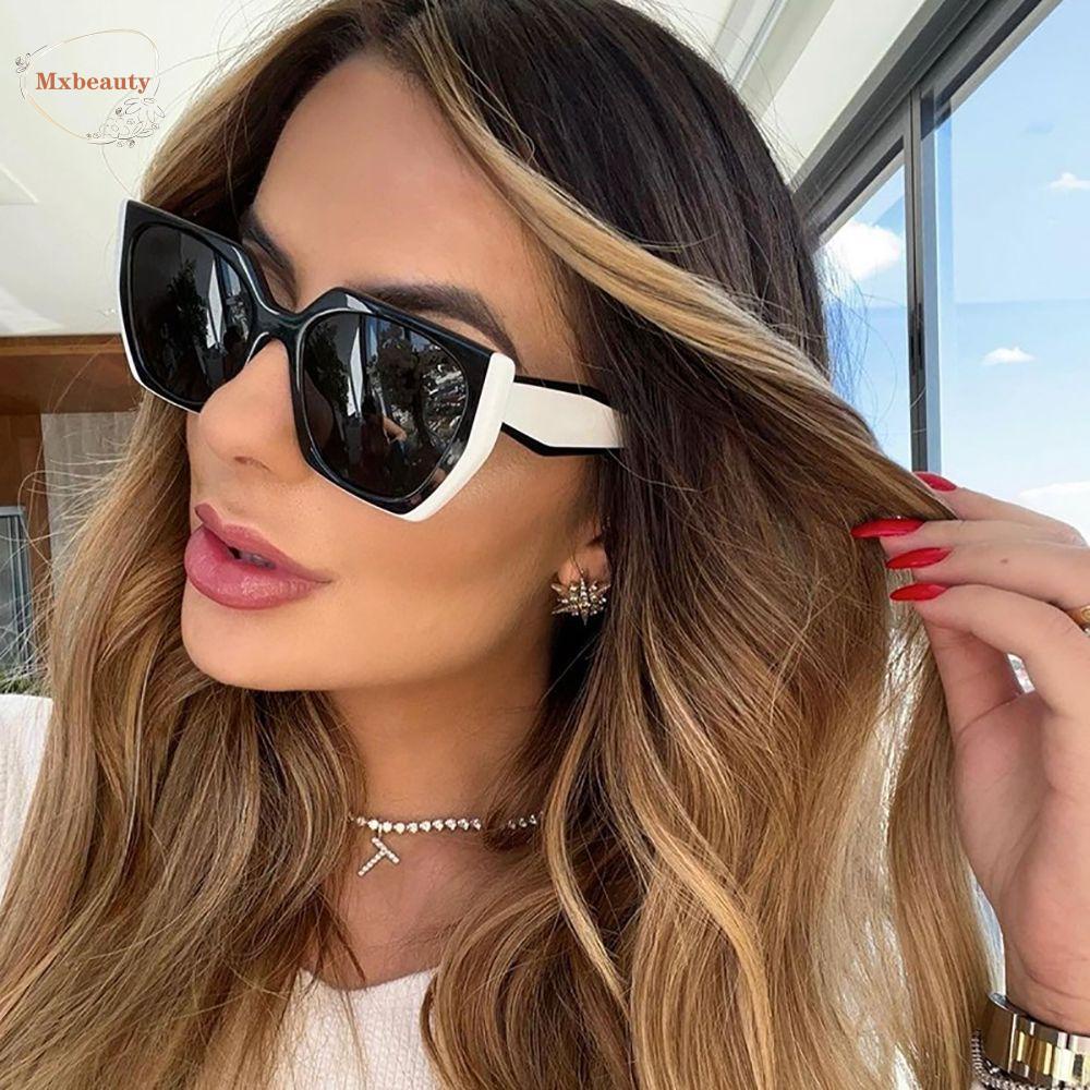 Mxbeauty Kacamata Poligon Kaca Mata Anti Radiasi Untuk Wanita UV Protection Protection Glasses UV400 Pria Wanita Kacamata Anti Radiasi Untuk Wanita Sale Eyewear Women Glasses