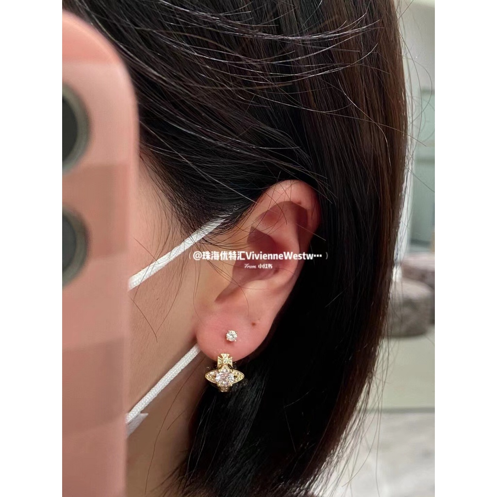 Anting Giwang Zirkon Baru Anting Desain Berlian Sederhana Grosir