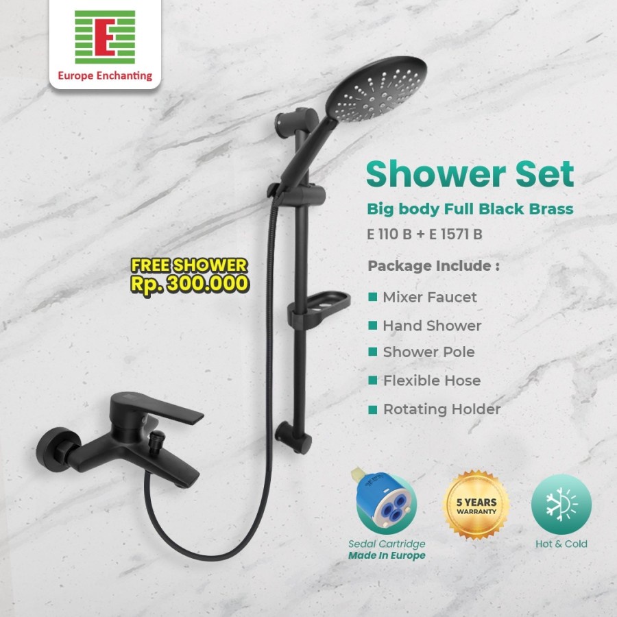 Paket Shower Set Mandi Europe Enchanting E110+e1571