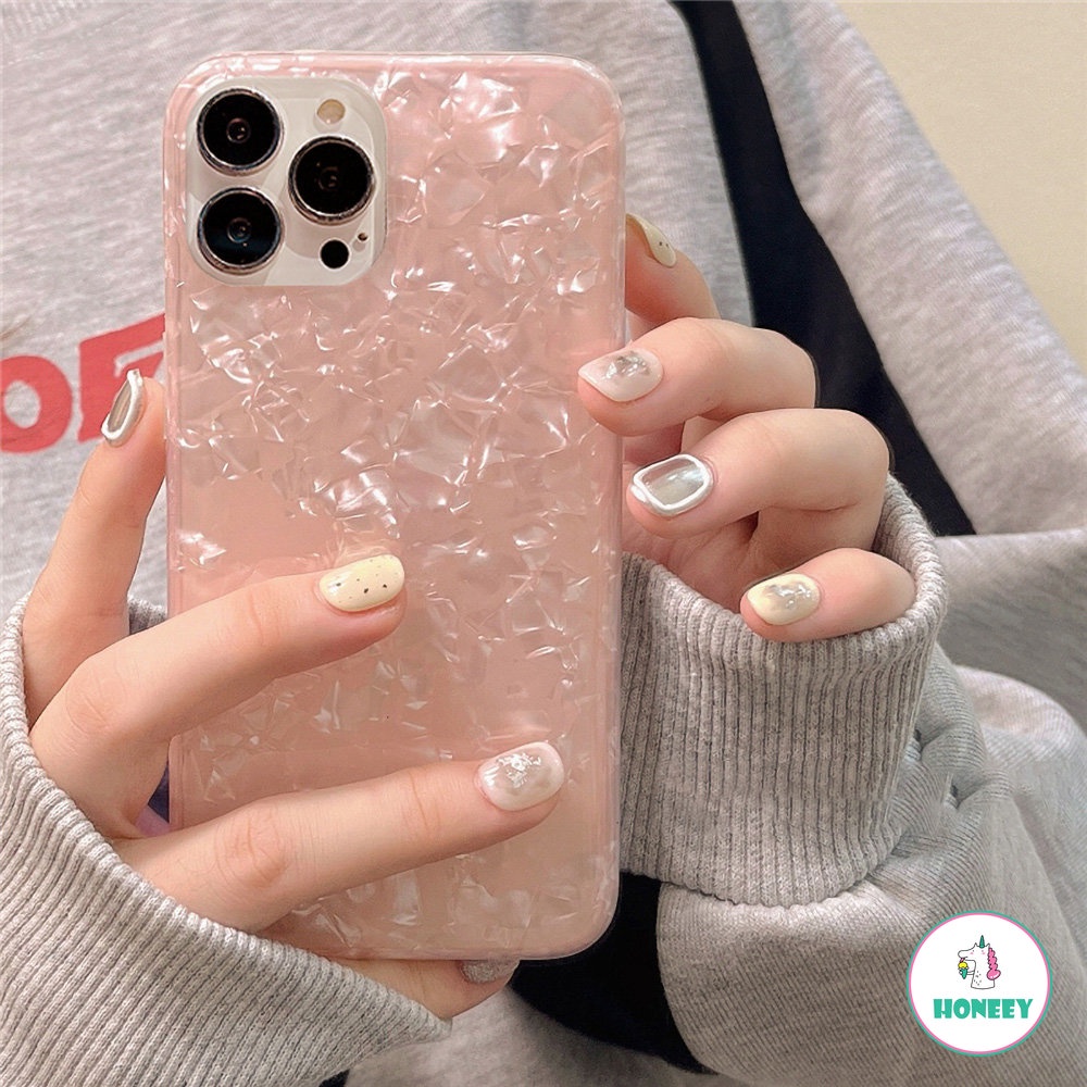 IPHONE Case Motif Cangkang Glitter Dream Untuk Iphone14 12 11 13 Pro Max XR XS Max X8 7 Plus Cover Silikon Lembut Untuk Iphone12 Pro