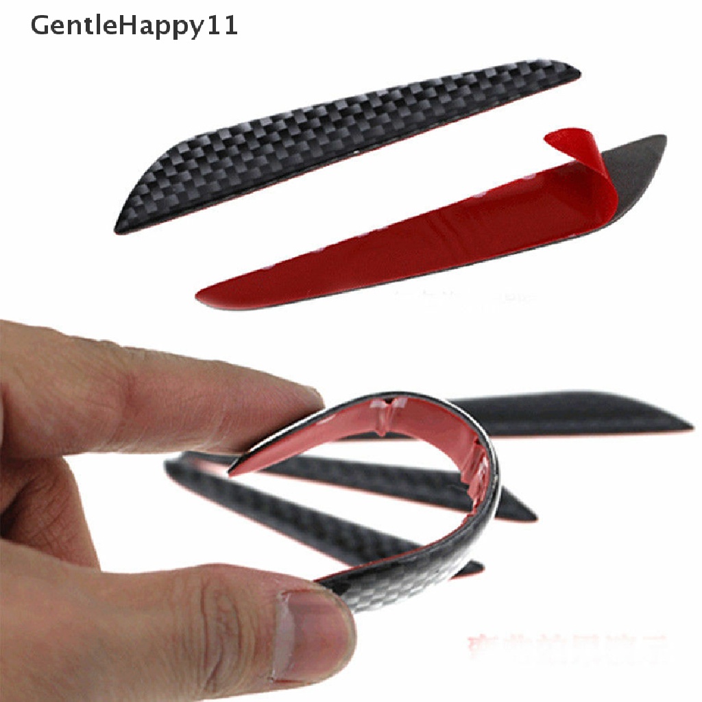 Gentlehappy 4x Anti-Tabrakan Lis Carbon Fiber Pelindung Pinggiran Pintu Mobil Strip Pelindung Bumper id