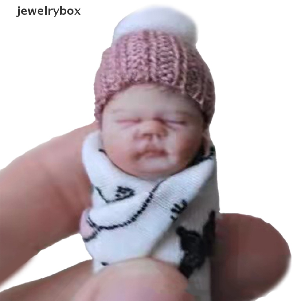 [jewelrybox] Simulasi Bayi Baru Lahir Pvc Ornamen Menangani Mainan Jari Boneka Pakaian Asli Butik Acak