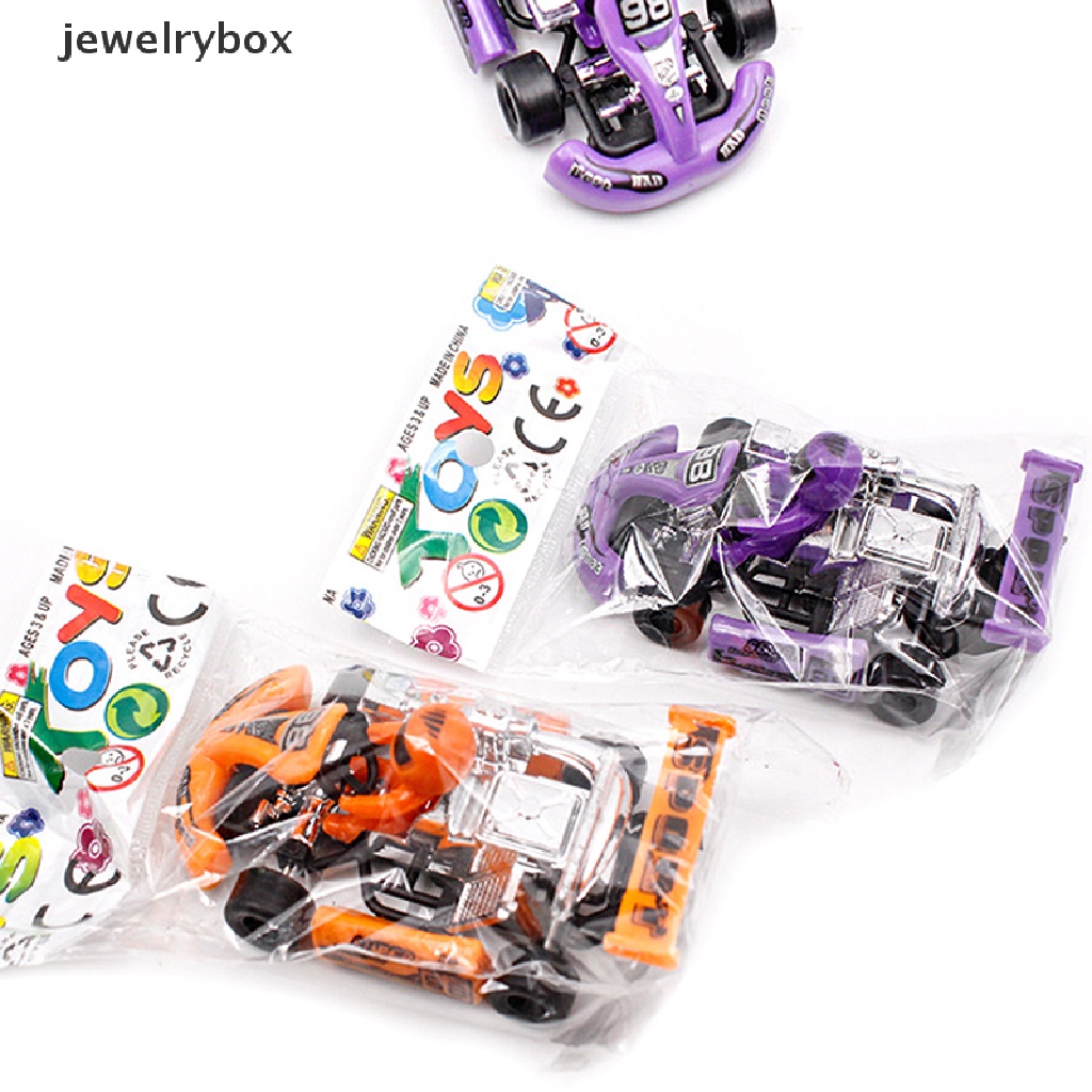 [jewelrybox] Anak-anak Tarik Kembali Power Racing Mobil Plastik Power Kart Mainan Puzzle Anak Kendaraan Butik