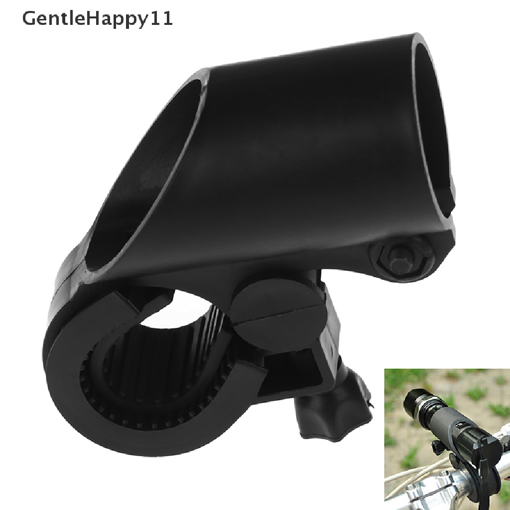 Gentlehappy Cycling Grip Mount Senter LED Torch Jepit Clip Sepeda Light Holder id