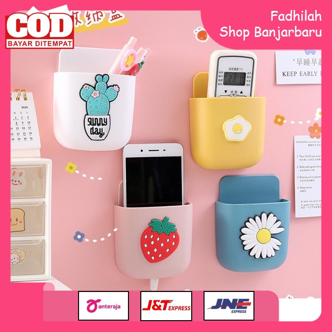 RAK HANDPHONE DINDING TEMPEL KOTAK TEMPAT PENYIMPANAN HP / REMOTE GANTUNGAN HOOK SERBAGUNA | FADHILAH SHOP BJB