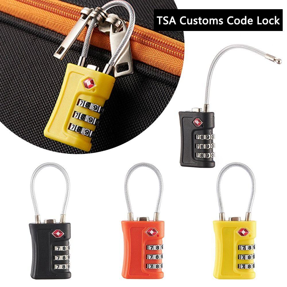 Suyo TSA Customs Code Lock Portable Travel Cabinet Locker Gembok Warna Kontras