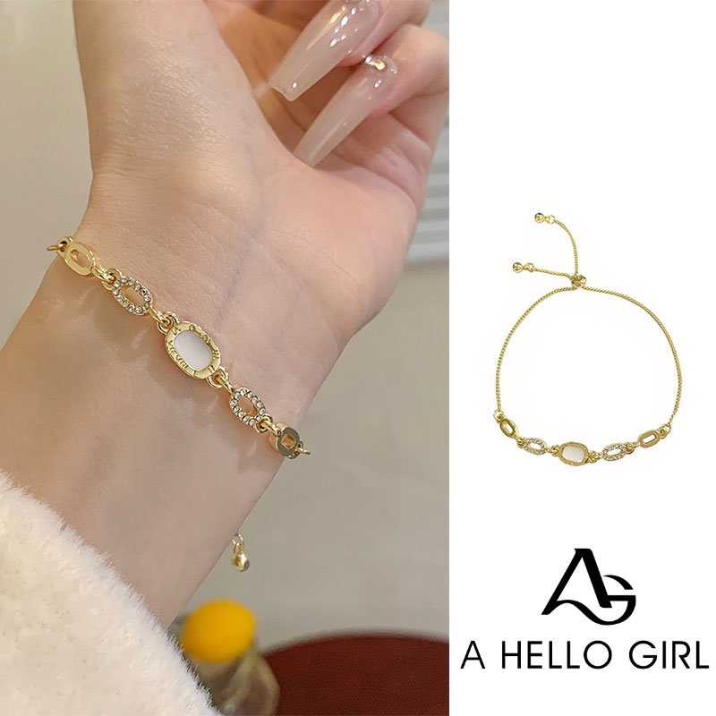 Gelang Kepribadian Fashion Korea A HELLO GIRL Perhiasan Desain Serbaguna