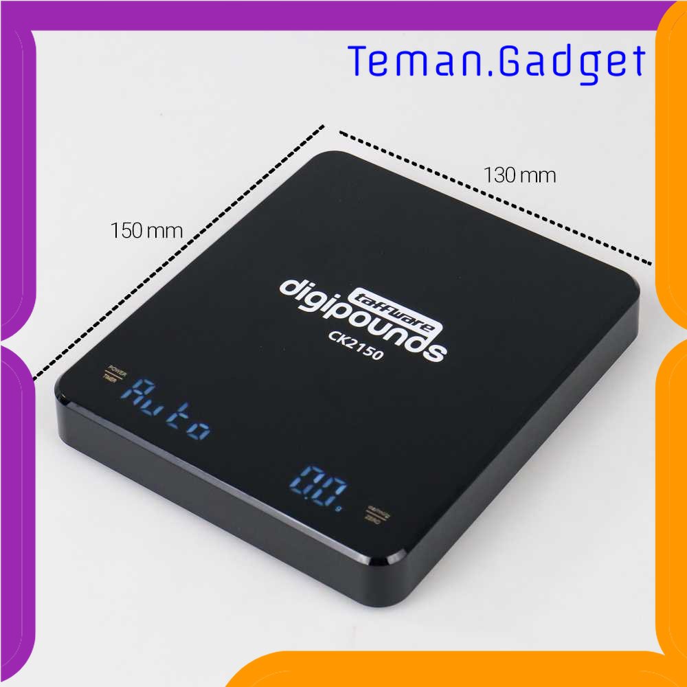 TG - DPR Taffware Digipounds Timbangan Dapur Digital 3kg Akurasi 0.1g + Timer - CK2150