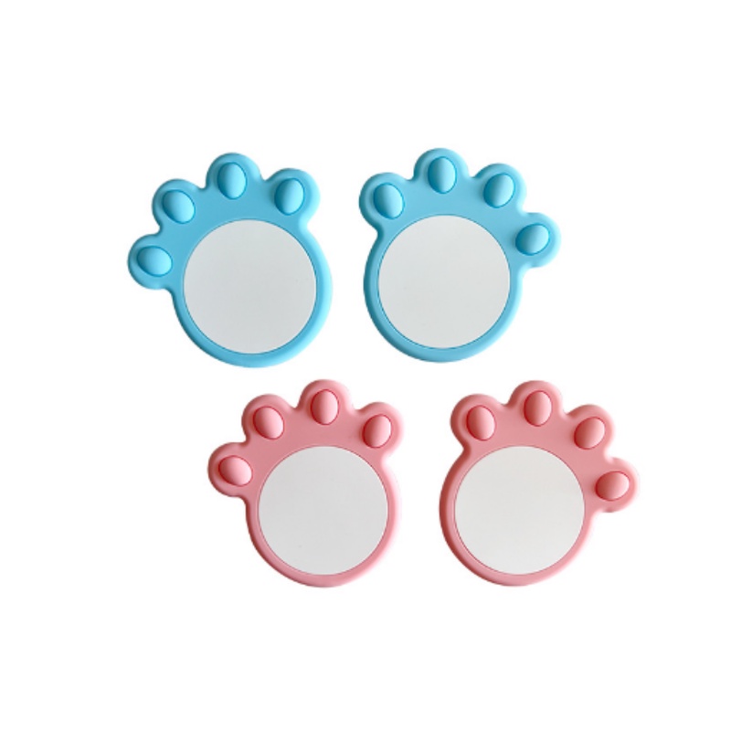 Cute Cat Claw Non-slip Dishes Cup Mat Flexible Home Hot Drink Pads/Coaster Peredam Panas Yang Dapat Dicuci Anti-Melepuh Menebal Mudah Dibersihkan Panci Mangkok Bantal