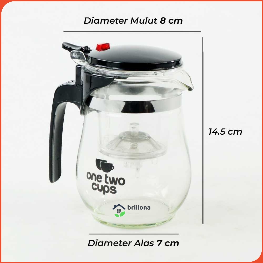 One Two Cups Teko Pitcher Teh Chinese Teapot Maker 500ml - TP-757