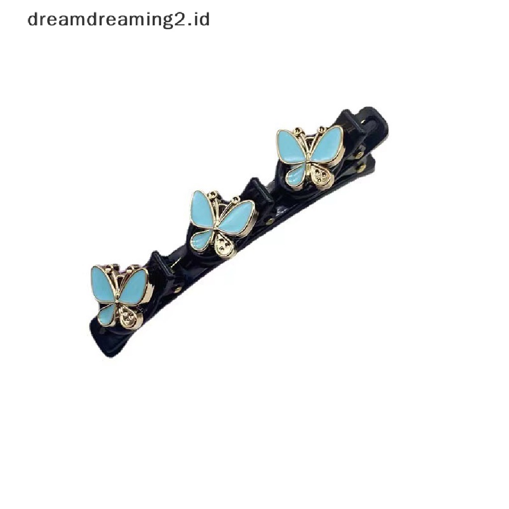 (dream) Poni Klip Rambut Hiasan Kepala Double Layer Braided Hair Clip Rambut Rusak Klip Tetap Fashion Jepit Rambut Aksesoris Rambut Tetap Headband Hairpin//