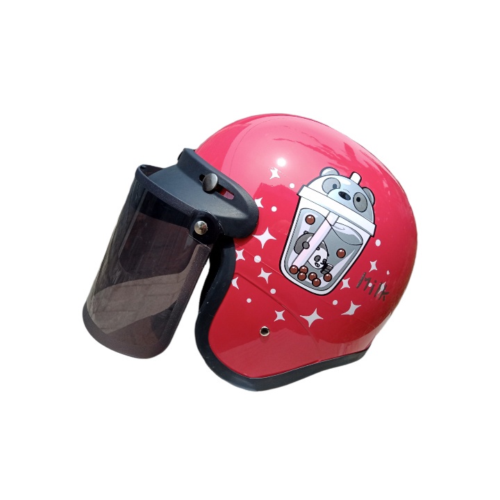 HELM NEO BOBA + KACA MURAH PACKING FREE BOX