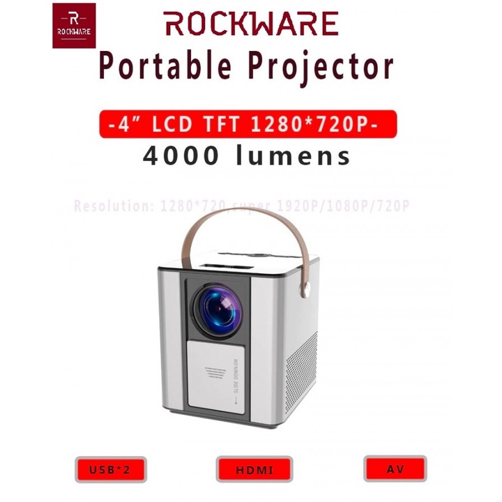 84 ROCKWARE BLJ-888 Basic Version - HD Projector 4000 Lumens