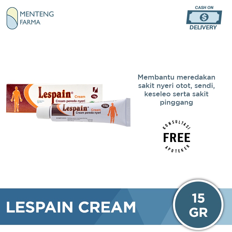 Lespain Cream 15 g - Krim Pereda Nyeri Otot dan Sendi