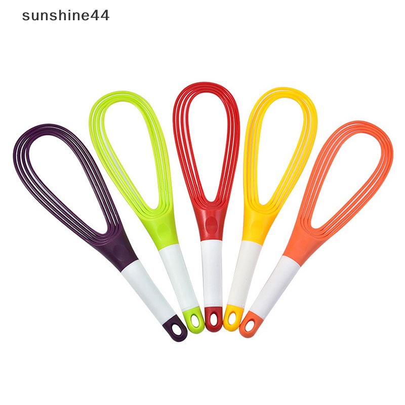 Sunshine Collapsible 2-In-1 Balloon/Flat Whisk Pengocok Telur Manual Foldable Egg Frother ID