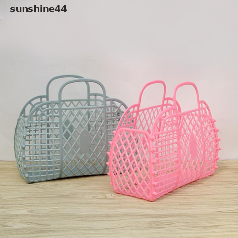 Sunshine Detachable Shower Basket Keranjang Plastik Kamar Mandi Keranjang Penyimpanan Cuci Berongga ID