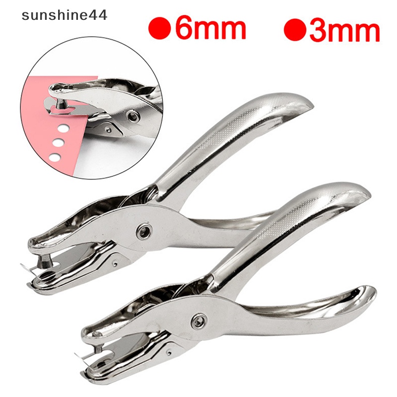 Sunshine Single Hole 3mm/6mm Tang Pembolong Diameter Pori Hand Paper Scrapbooking Punches ID