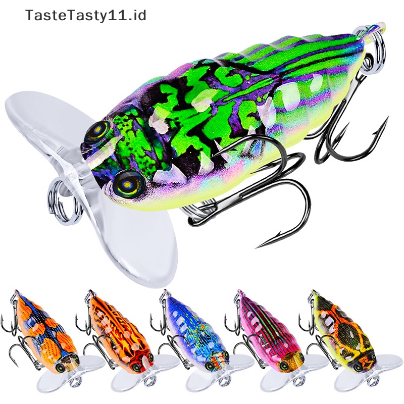 Tastetasty 1PC Umpan Pancing Lebah Keras Umpan Engkol Mata 3d8# Treble Hooks Trout Tackle.