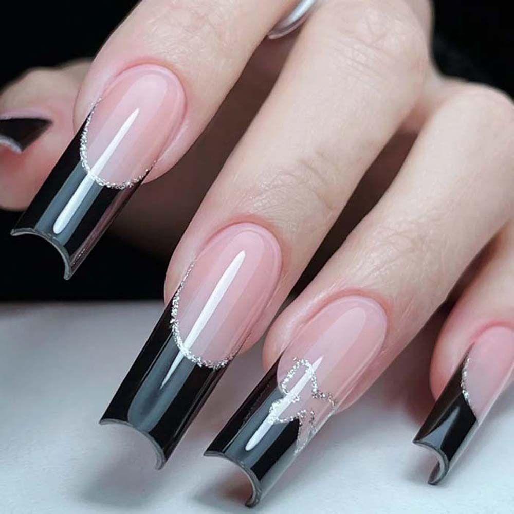 Needway Kuku Palsu Set Lepas Bening Matte Frosted Full Cover Kuku Palsu Manicure Tools Nail Art Tips Dekorasi Kuku