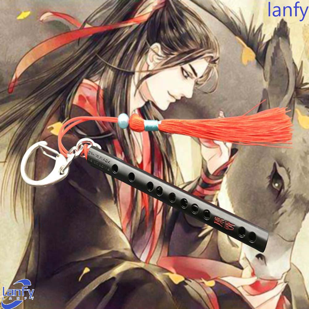 Lanfy Mo Dao Zu Shi Aksesori Cosplay Cina Khusus Wei Wuxian Suling Model Hantu Suling Gantungan Kunci