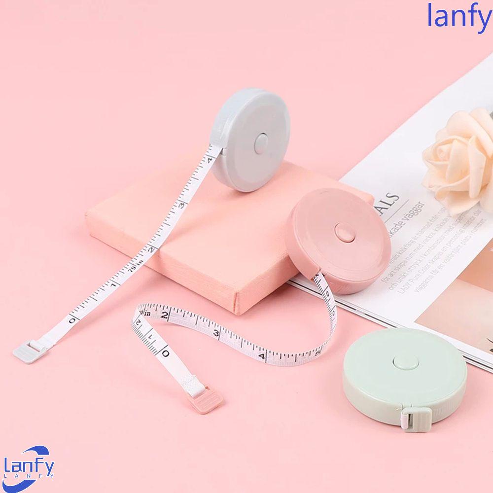 LANFY Retractable Measuring Ruler Sewing Tool Roll Tapes Retractable Rulers Portable Height Centimeter Measuring Tool Soft Ruler Student Office Tool Measures/Multicolor