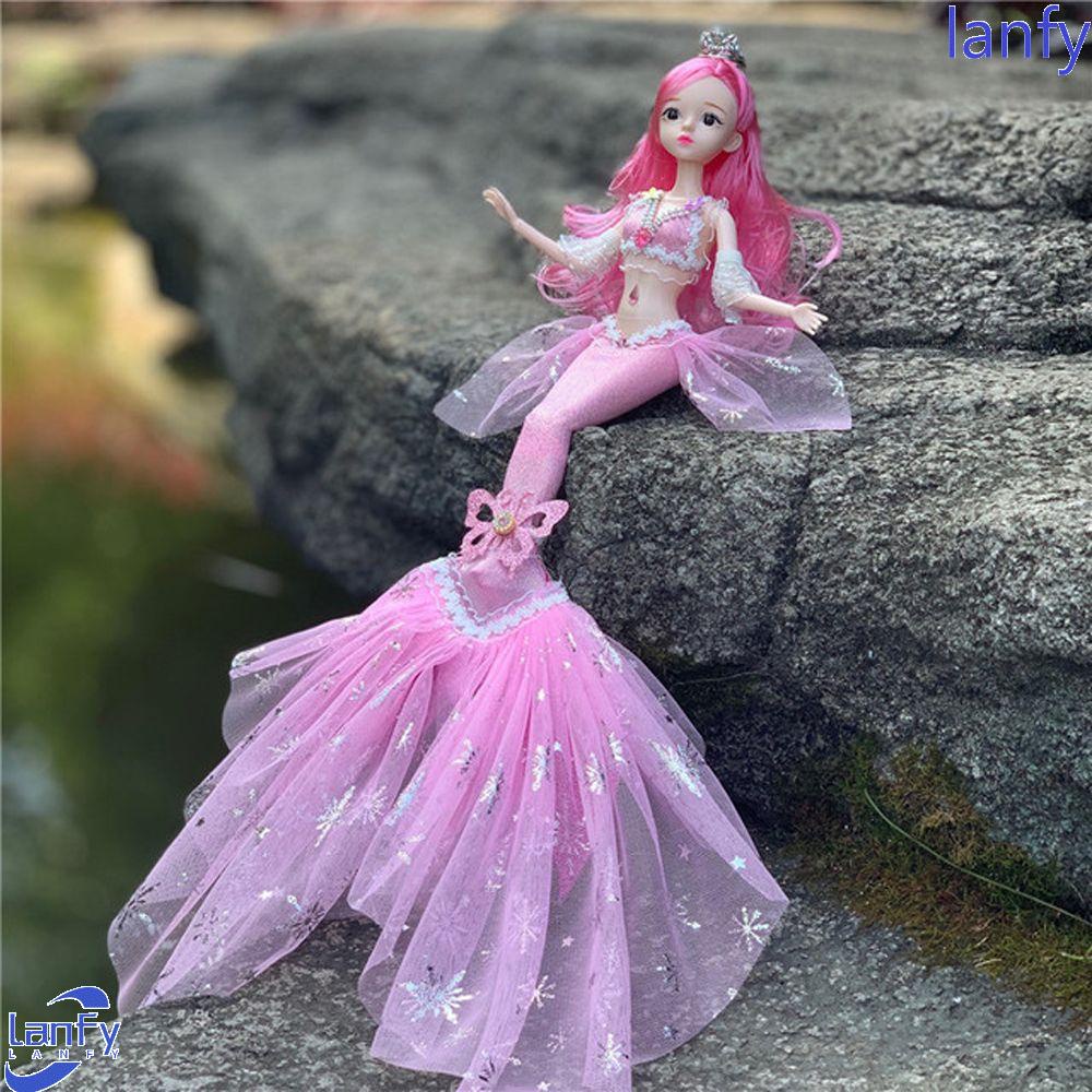 Lanfy BJD Boneka 3D Mata 30cm Mata 3D Bermain Baju Rumah Dilepas Hadiah Ulang Tahun Anak Perempuan Mainan Dress-up