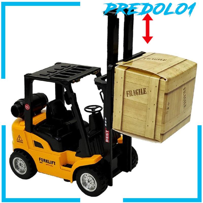 [Predolo1] Mainan Model Forklift Skala1Per50 Cuci Gudang Model Kendaraan Untuk Hadiah Liburan Anak Laki-Laki