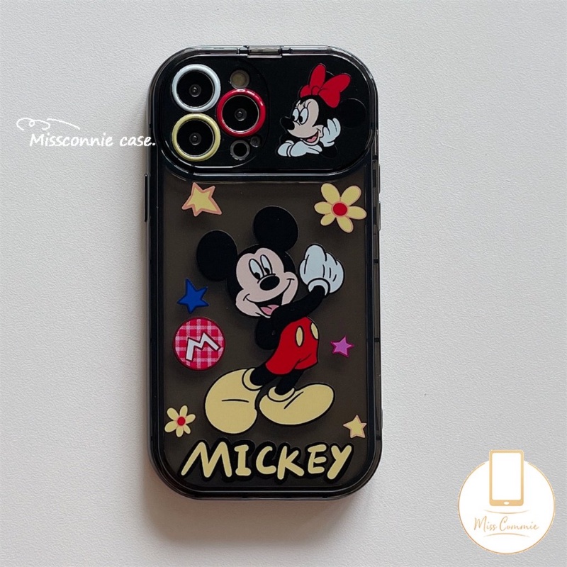 Lovely Creative Flip Make Up Mirror Case Untuk Y11 Y12i Y12 Y17 Y20 Y15 Y20s Y20i Y91C Y20G Y20s G Y12S Y1S Y11s Y30G Y20A Y12A Kartun Disney Mickey Bunga Shockproof Soft Case