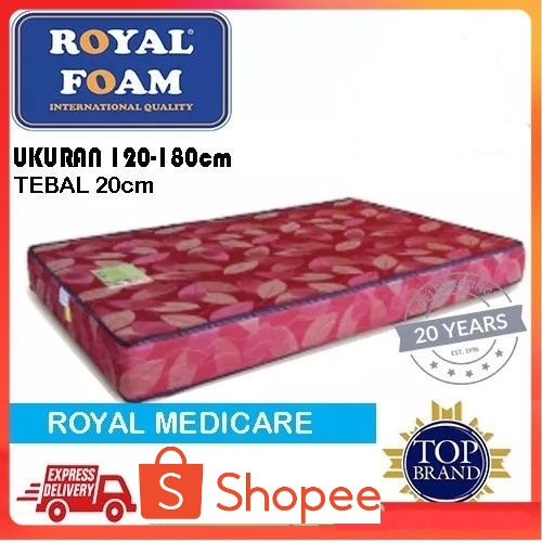 Kasur Busa Royal Medicare Kasur Kesehatan ukuran 120/140/160/180 20cm - 120x200  top best foam