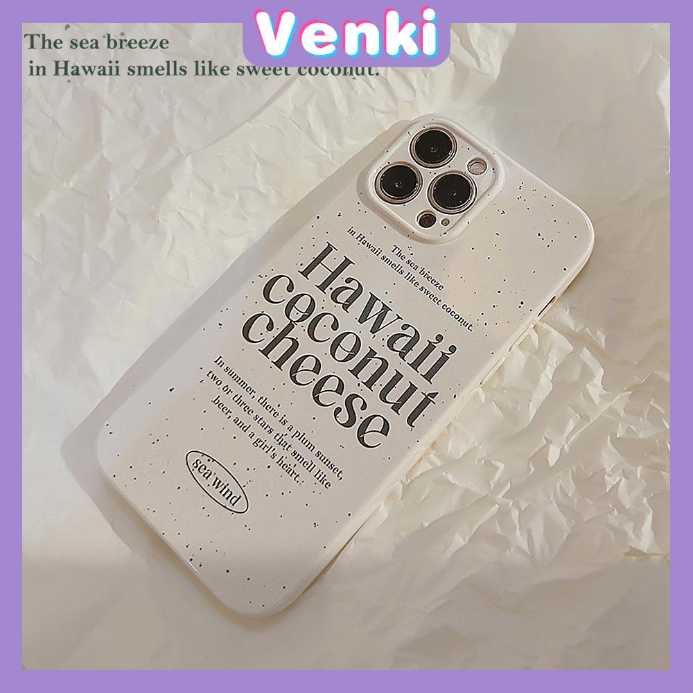 VENKI - For iPhone 11 iPhone Case White Glossy TPU Soft Shell Shockproof Camera Case Protection Simple Letter Compatible with iPhone 14 13 Pro max 12 Pro Max xr xs max 7Plus 8Plus