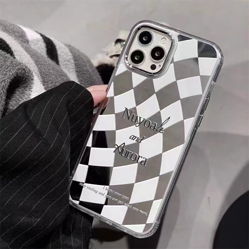 Cocok Untuk Iphone14 Pro Max iPhone Phone Case Cermin Casing Ponsel Kuat Kamera Perlindungan Tahan Guncangan Kompatibel Dengan Iphone13 13pro 13prm iPhone 11 7Plus 8Plus Xr XS 12 Pro Max Phone Case