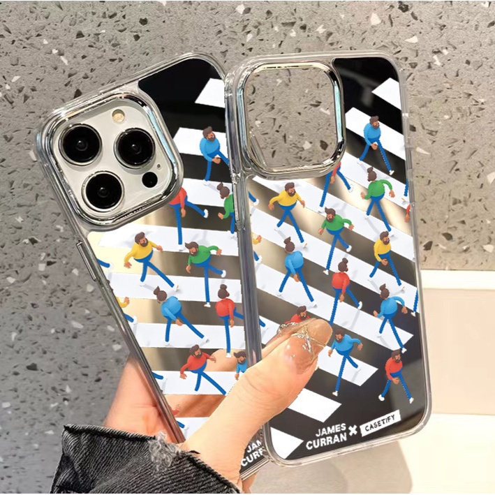 Cocok Untuk Iphone14 Pro Max iPhone Phone Case Cermin Casing Ponsel Kuat Kamera Perlindungan Tahan Guncangan Kompatibel Dengan Iphone13 13pro 13prm iPhone 11 7Plus 8Plus Xr XS 12 Pro Max Phone Case
