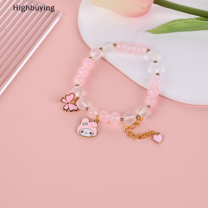 Hbid Sanrioed Kuromi Hellokitty Mymelody Cinnamoroll Lucu Kartun Pasangan Rambut Tali Gelang Gadis Mahasiswa Pasangan Hadiah Tangan String Hadiah Glory